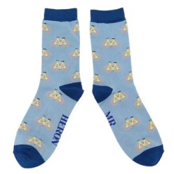 Miss Sparrow Herren Bambussocken – Fahrrad Motiv – Hellblau– Größe 40-45 Miss Sparrow Herren Bambussocken – Fahrrad Motiv – Hellblau– Größe 40-45