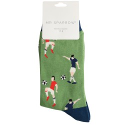 Miss Sparrow Herren Bambussocken – Fussball Motiv – Grün – Größe 40-45 Miss Sparrow Herren Bambussocken – Fussball Motiv – Grün – Größe 40-45