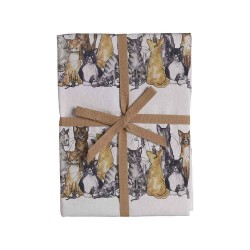 Geschirrtuch Katzen, recycelte Baumwolle, 50x70cm Geschirrtuch Katzen, recycelte Baumwolle, 50x70cm