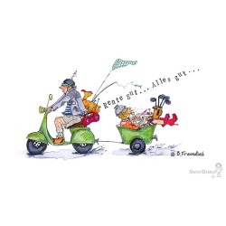 Frühstücksbrettchen Barbara Freundlieb Rente gut, alles gut