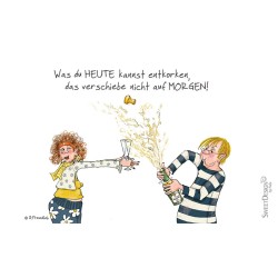 Frühstücksbrettchen Barbara Freundlieb ...entkorken!