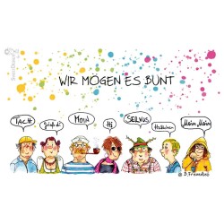 Frühstücksbrettchen Barbara Freundlieb Wir mögen es bunt