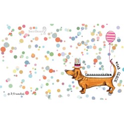 Frühstücksbrettchen Barbara Freundlieb Dackel