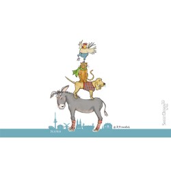 Frühstücksbrettchen Barbara Freundlieb Bremer Skyline