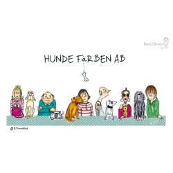 Frühstücksbrettchen Barbara Freundlieb Hunde färben ab