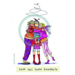 Künstler-Karte B. Freundlieb knuddeln Künstler-Karte B. Freundlieb knuddeln