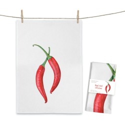 Geschirrtuch von Maluu Red Hot Chilies