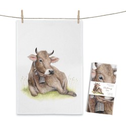 Geschirrtuch von Maluu Kuh Geschirrtuch von Maluu Kuh