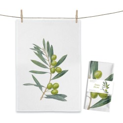Geschirrtuch von Maluu Olivenzweig