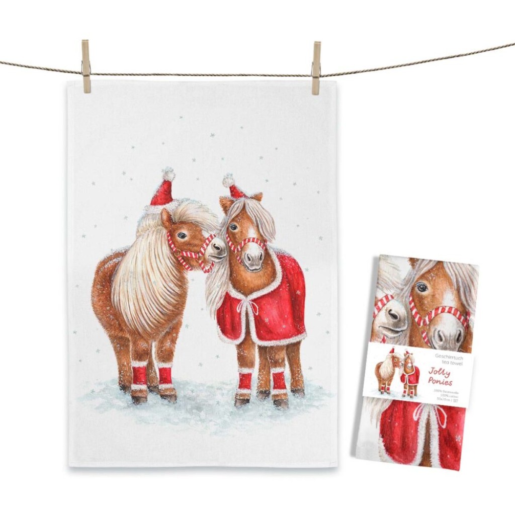 Geschirrtuch Weihnachtsponys Geschirrtuch Weihnachtsponys
