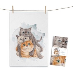 Geschirrtuch Katzen
