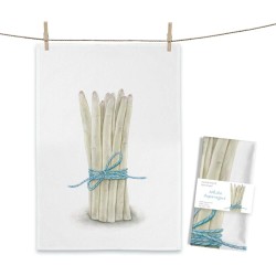 Geschirrtuch MALUU "White Asparagus", Spargel, Aquarell-Design, OEKO-TEX® zertifiziert Geschirrtuch MALUU "White Asparagus", Spargel, Aquarell-Design, OEKO-TEX® zertifiziert