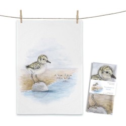 Geschirrtuch MALUU "Sandpiper´s Shell", Strandläufer, Aquarell-Design, OEKO-TEX® zertifiziert Geschirrtuch MALUU "Sandpiper´s Shell", Strandläufer, Aquarell-Design, OEKO-TEX® zertifiziert