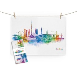 Geschirrtuch Hamburg Rainbow