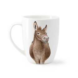 MALUU Tasse „Cheeky Donkeys“ – 450 ml Handgemaltes Esel-Design