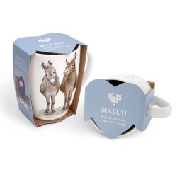 MALUU Tasse „Cheeky Donkeys“ – 450 ml Handgemaltes Esel-Design
