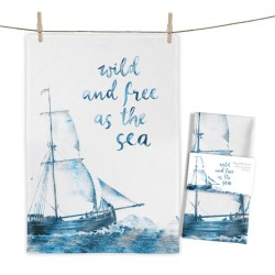 Geschirrtuch von Maluu Segelschiff