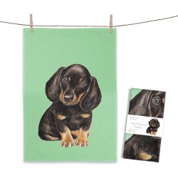 Geschirrtuch von Maluu Dackel