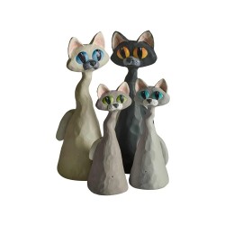 Annette Gissberg Katze Tess, blau, 21 cm