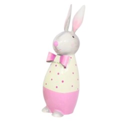 Osterhase Eddy, rosa, 21 cm