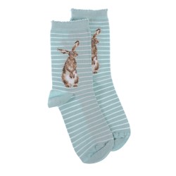 Motivsocken - Hase mit Biene- Wrendale Designs - Damensocken - 37-42