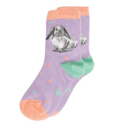 Motivsocken - Hase - Wrendale Designs - Kindersocke - 27-31