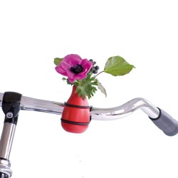 Fahrradvase Frieda rot