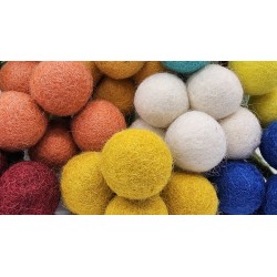 Gry & Sif Filzblume, 2 cm, Weiß