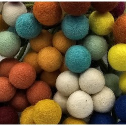 Gry & Sif Filzblume, 2 cm, Türkis