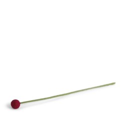 Gry & Sif Filzblume, 2 cm, Kirschrot