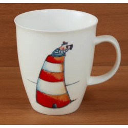 Becher Demim Leuchtturm