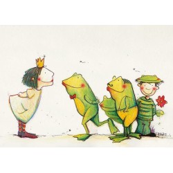 Postkarte Miriam Kramer Küss mich!