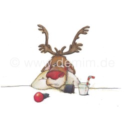 Postkarte Miriam Kramer Weihnachtselch