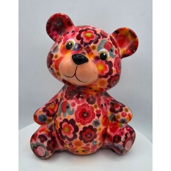 Pomme Pidou Spardose Bär Toto Blumen