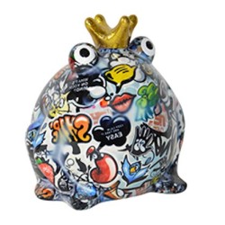 Pomme Pidou Spardose Frosch Freddy Grafitti C