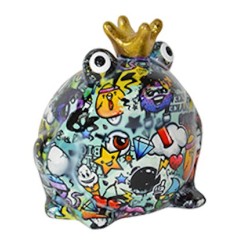 Pomme Pidou Spardose Frosch Freddy Grafitti D