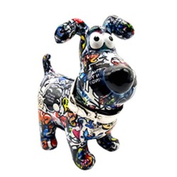 Pomme Pidou Spardose Hund Hugo Streetart A