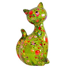 Pomme Pidou Spardose Katze Caramel L Grün Pomme Pidou Spardose Katze Caramel L Grün