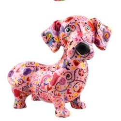 Pomme Pidou Spardose Dackel Dennis Pink Pomme Pidou Spardose Dackel Dennis Pink