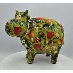 Pomme Pidou Spardose Kuh Grün 