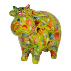 Pomme Pidou Spardose Kuh Grün 