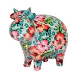 Pomme Pidou Spardose Kuh Blumen