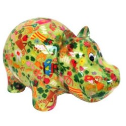 Pomme Pidou Spardose Nilpferd Grün