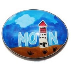 Handschmeichler Speckstein-Leuchtturm-Moin