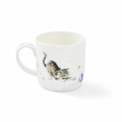 Wrendale Design Tasse Katze mit Maus 0.3 ltr.