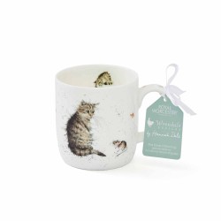 Wrendale Design Tasse Katze mit Maus 0.3 ltr.