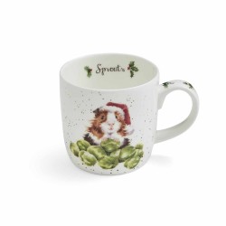 Wrendale Design Tasse Meerschweinchen mit Weihnachtsmütze 0.3 ltr.