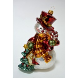 Christbaumschmuck Schneemann mit Hut Christbaumschmuck Schneemann mit Hut