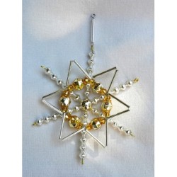 Gablonzer Christbaumschmuck Eiskristall 12cm 