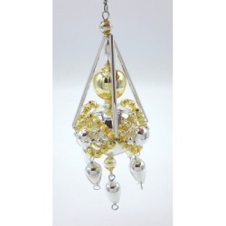 Gablonzer Christbaumschmuck Kugelornament 13cm